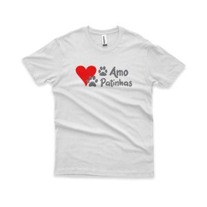 Camiseta Masculina Amo Patinhas