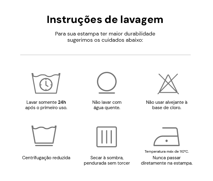 Cuidados na lavagem