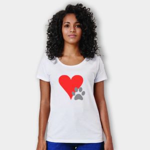 Camiseta Feminina Icone Amo Patinhas