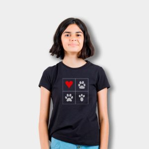 Camiseta Infantil Pegadas do Coração